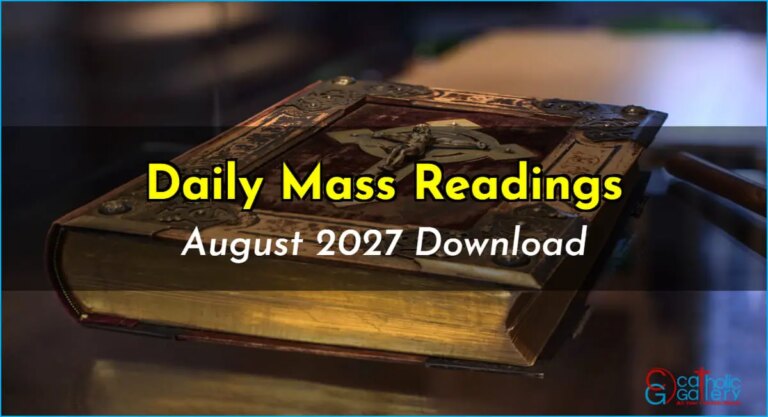Download Mass Readings – August 2027