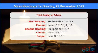 Daily Mass Readings for Sunday, 12 December 2027