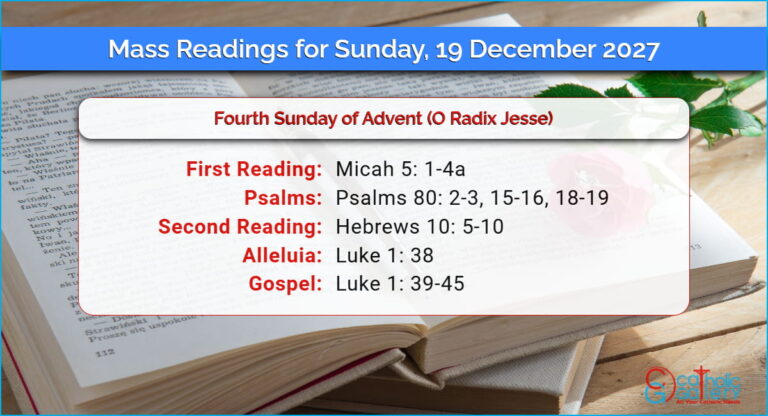 Daily Mass Readings for Sunday, 19 December 2027