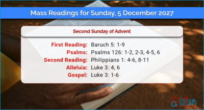 Daily Mass Readings for Sunday, 5 December 2027