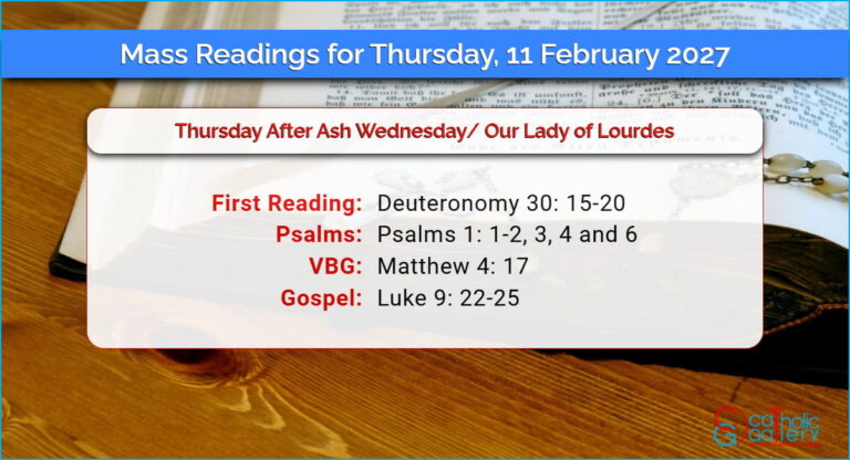 Daily Mass Readings for Thursday, 11 February 2027