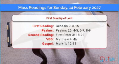 Daily Mass Readings for Sunday, 14 February 2027