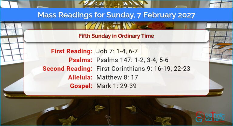Daily Mass Readings for Sunday, 7 February 2027