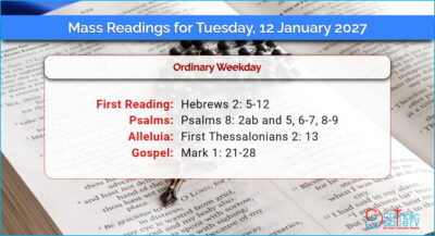 Daily Mass Readings for Tuesday, 12 January 2027