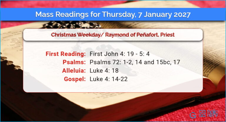 Daily Mass Readings for Thursday, 7 January 2027
