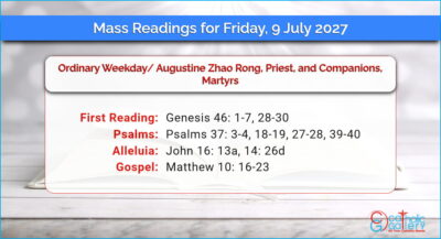 Daily Mass Readings for Friday, 9 July 2027