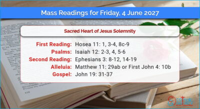 Daily Mass Readings for Friday, 4 June 2027