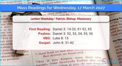 Daily Mass Readings for Wednesday, 17 March 2027