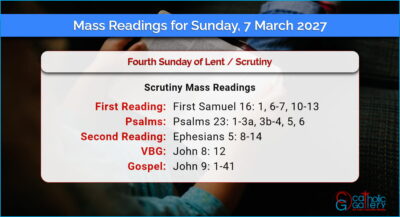 Daily Mass Readings for Sunday, 7 March 2027
