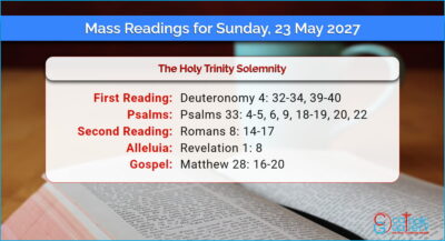 Daily Mass Readings for Sunday, 23 May 2027