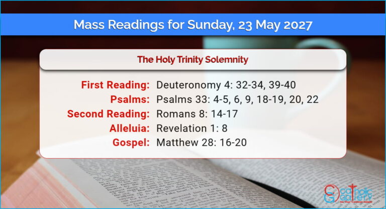 Daily Mass Readings for Sunday, 23 May 2027