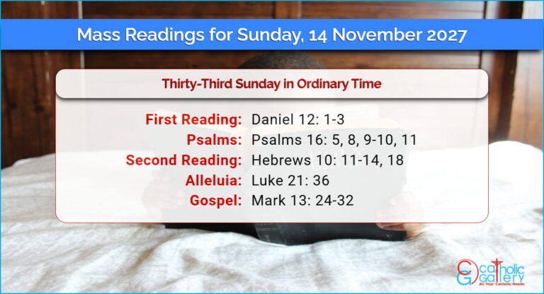 Daily Mass Readings for Sunday, 14 November 2027