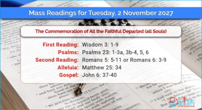 Daily Mass Readings for Tuesday, 2 November 2027