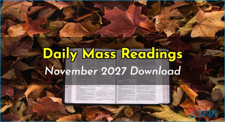Download Mass Readings – November 2027