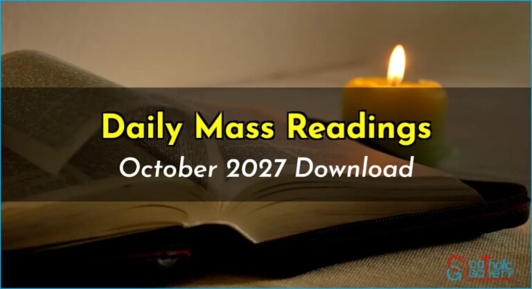 Download Mass Readings – October 2027