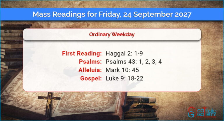Daily Mass Readings for Friday, 24 September 2027