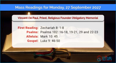 Daily Mass Readings for Monday, 27 September 2027
