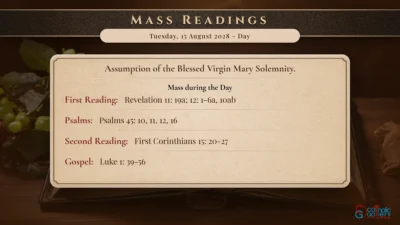Daily Mass Readings – Tuesday, 15 August 2028 – Day