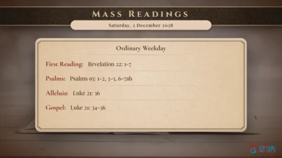 Daily Mass Readings – Saturday, 2 December 2028