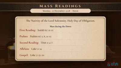 Daily Mass Readings – Monday, 25 December 2028 – Dawn