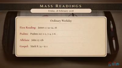 Daily Mass Readings – Friday, 18 February 2028