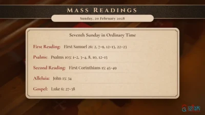 Daily Mass Readings – Sunday, 20 February 2028