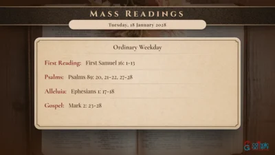 Daily Mass Readings – Tuesday, 18 January 2028