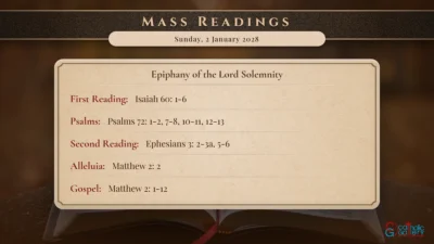 Daily Mass Readings – Sunday, 2 January 2028