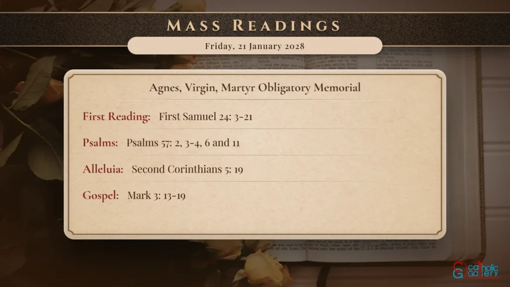 Daily Mass Readings Scripture Card – Friday, 21 January 2028