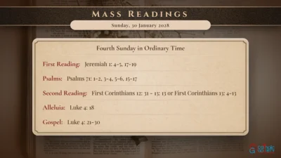 Daily Mass Readings – Sunday, 30 January 2028