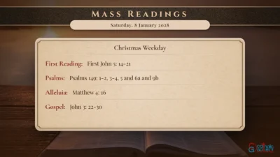 Daily Mass Readings – Saturday, 8 January 2028
