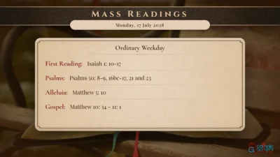 Daily Mass Readings – Monday, 17 July 2028