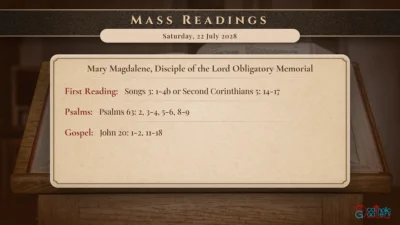 Daily Mass Readings – Saturday, 22 July 2028