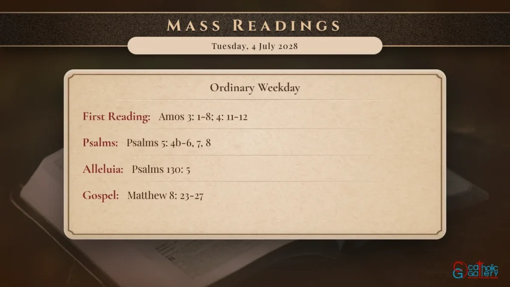 Daily Mass Readings Scripture Card – Tuesday, 4 July 2028