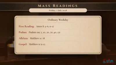 Daily Mass Readings – Friday, 7 July 2028