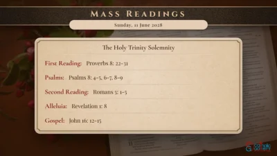 Daily Mass Readings – Sunday, 11 June 2028