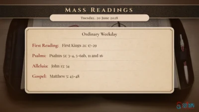 Daily Mass Readings – Tuesday, 20 June 2028