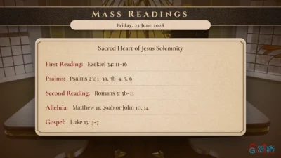 Daily Mass Readings – Friday, 23 June 2028