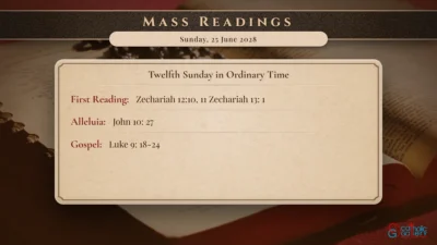 Daily Mass Readings – Sunday, 25 June 2028
