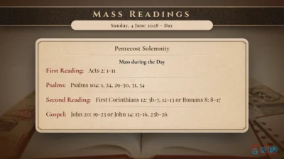 Daily Mass Readings – Sunday, 4 June 2028 – Day