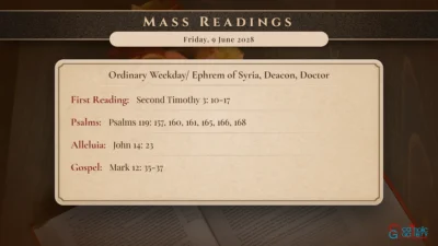 Daily Mass Readings – Friday, 9 June 2028