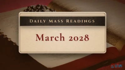 March 2028 Mass Readings Image Gallery