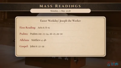 Daily Mass Readings – Monday, 1 May 2028