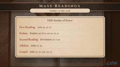 Daily Mass Readings – Sunday, 14 May 2028