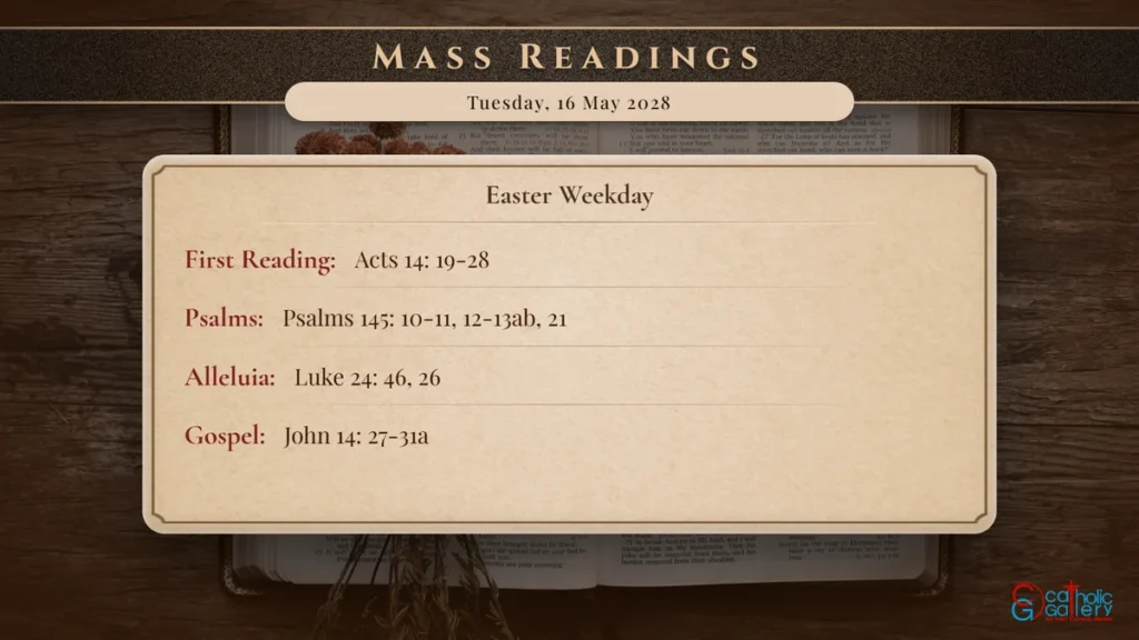 Daily Mass Readings Scripture Card – Tuesday, 16 May 2028