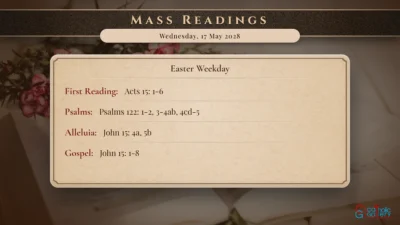 Daily Mass Readings – Wednesday, 17 May 2028