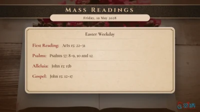 Daily Mass Readings – Friday, 19 May 2028