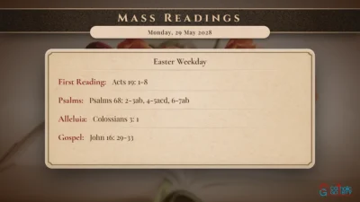 Daily Mass Readings – Monday, 29 May 2028
