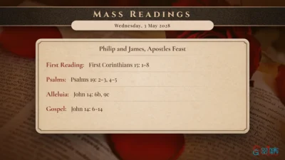 Daily Mass Readings – Wednesday, 3 May 2028