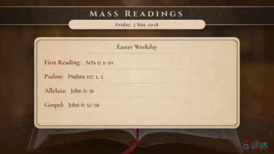 Daily Mass Readings – Friday, 5 May 2028